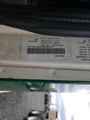 1M1AN4GY4KM004315 Mack Anthem 2019. Фото: 9