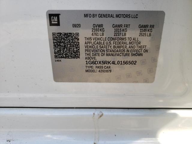 2020 CADILLAC CT5 LUXURY 1G6DX5RK4L0156502