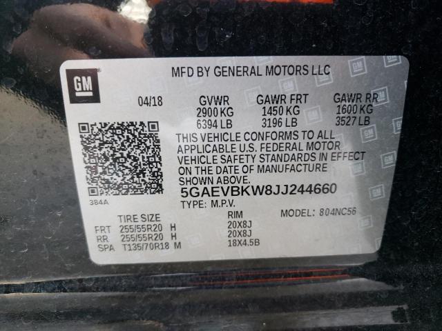 2018 BUICK ENCLAVE PR 5GAEVBKW8JJ244660