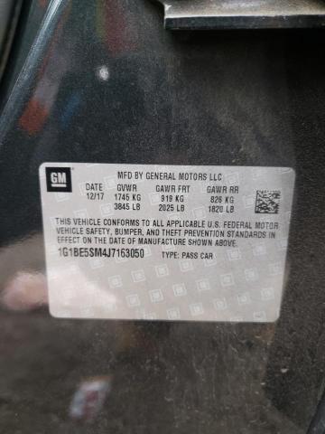 1G1BE5SM4J7163050 Chevrolet Cruze Lt 2018. Фото: 9