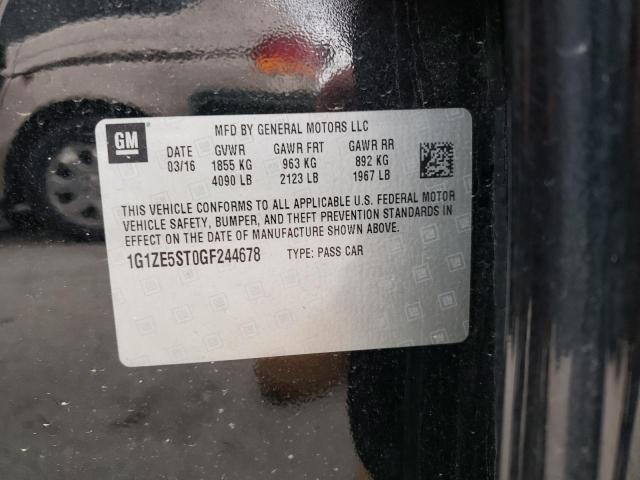 1G1ZE5ST0GF244678 Chevrolet Malibu Lt 2016. Фото: 9