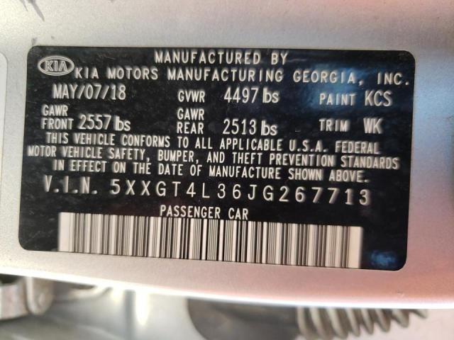 2018 KIA OPTIMA LX 5XXGT4L36JG267713