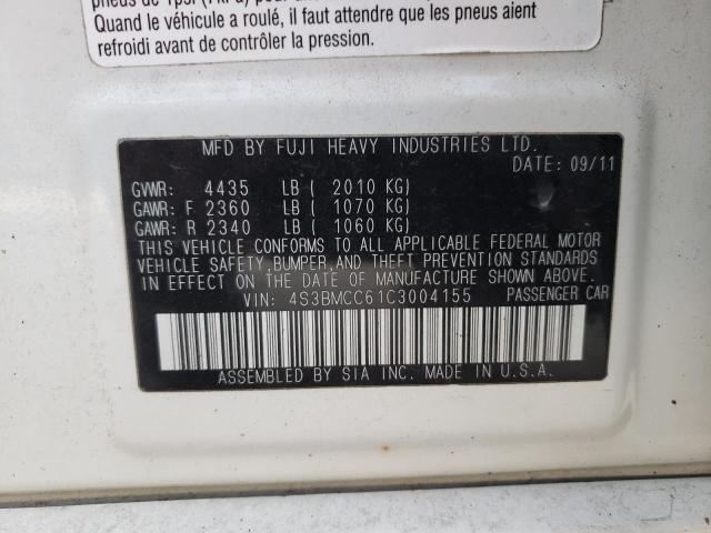 4S3BMCC61C3004155 Subaru Legacy 2.5 2012. Фото: 9