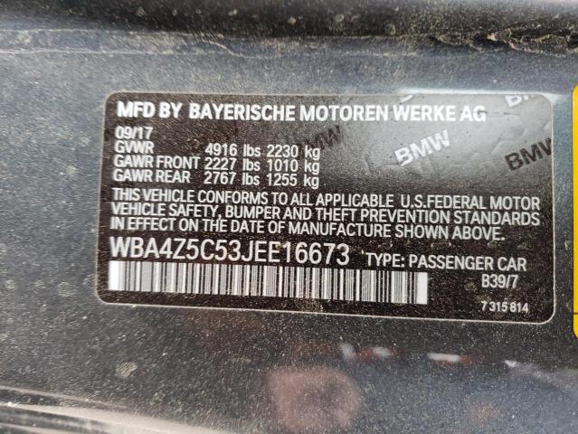 2018 BMW 440I WBA4Z5C53JEE16673