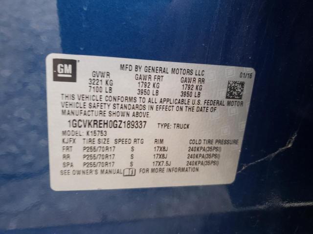 2016 CHEVROLET 1500 1GCVKREH0GZ189337