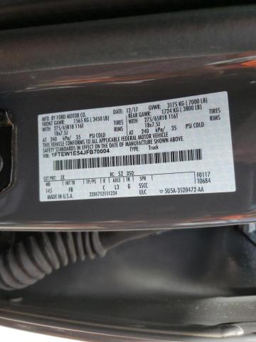 2018 FORD F150 SUPER 1FTEW1E54JFB70004