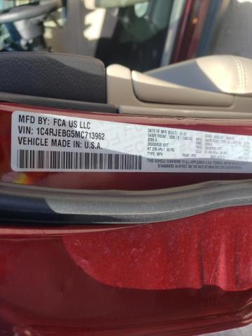 2021 JEEP CHEROKEE 1C4RJEBG5MC713962