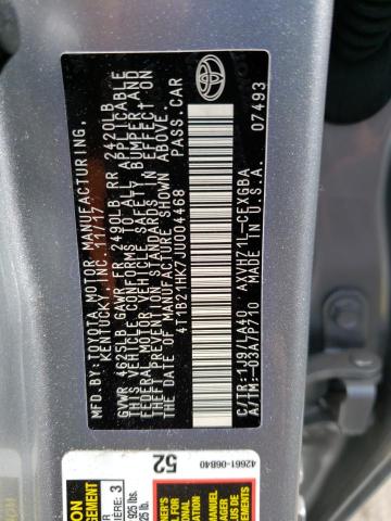 4T1B21HK7JU004468 Toyota Camry Hybr 2018. Фото: 9