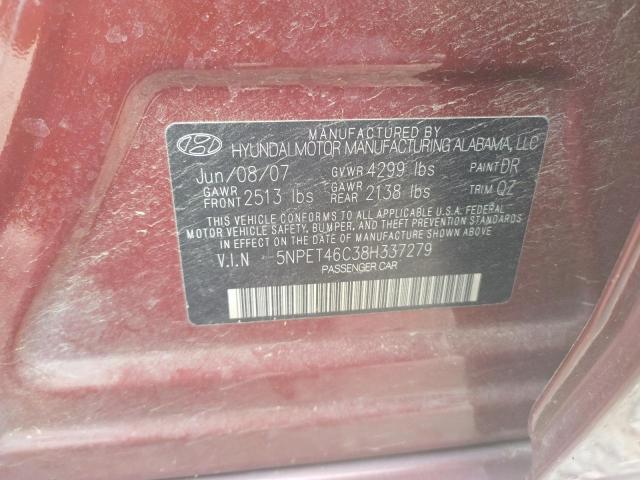 5NPET46C38H337279 Hyundai Sonata Gls 2008. Фото: 9