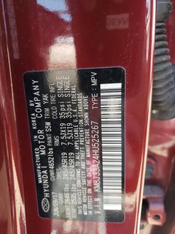 2017 HYUNDAI TUCSON LIM KM8J33A24HU525267
