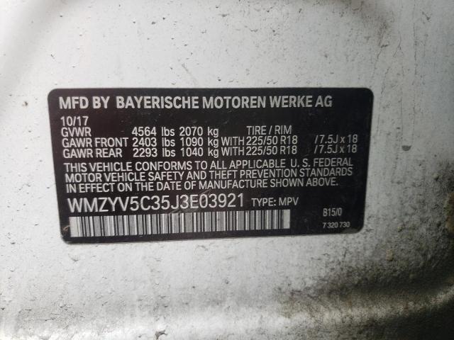 2018 MINI COOPER COU WMZYV5C35J3E03921