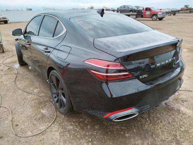 2022 GENESIS G70 BASE KMTG54TE7NU097441