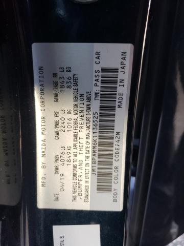 2019 MAZDA 3 PREFERRE JM1BPAMM6K1136525