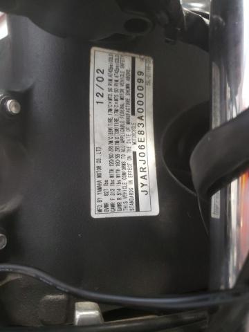 2003 YAMAHA YZFR6 L JYARJ06E83A000099