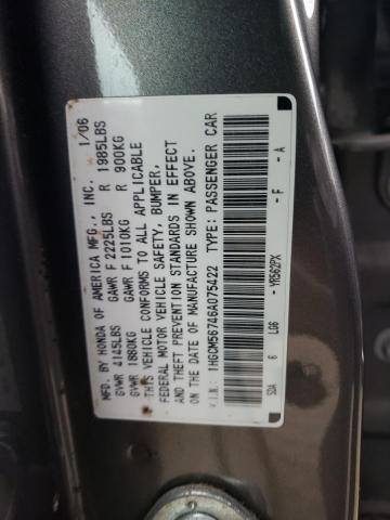 1HGCM56746A075422 Honda Accord Ex 2006. Фото: 9