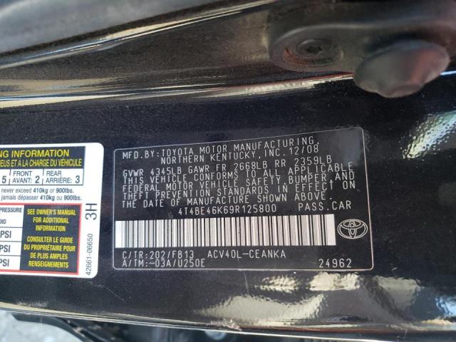 4T4BE46K69R125800 Toyota Camry Base 2009. Фото: 9