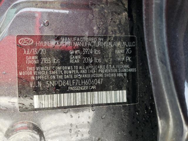 2020 HYUNDAI ELANTRA SE 5NPD84LF7LH606047