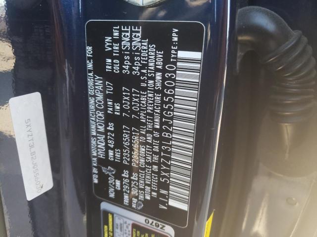 2018 HYUNDAI SANTA FE S 5XYZT3LB2JG556030