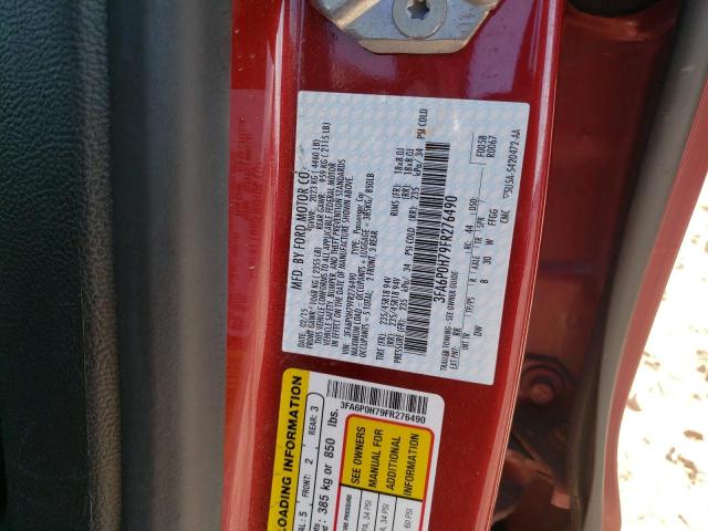 2015 FORD FUSION SE 3FA6P0H79FR276490