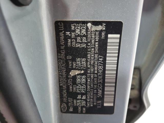 5NMSG13DX7H087747 Hyundai Santa Fe G 2007. Фото: 9