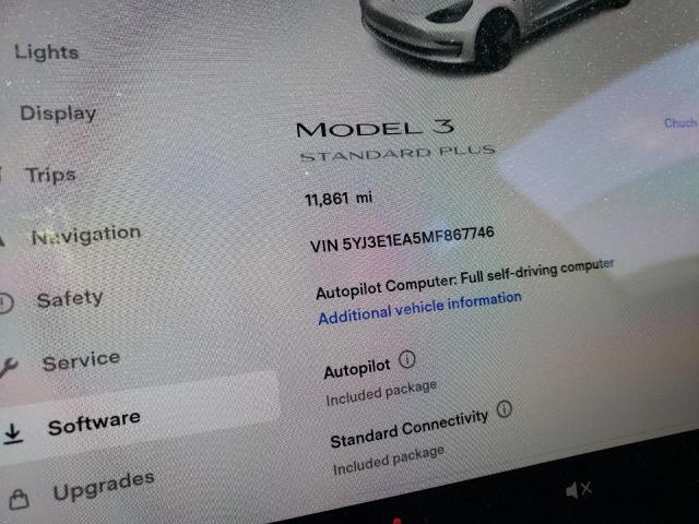 5YJ3E1EA5MF867746 Tesla Model 3 2021. Фото: 7