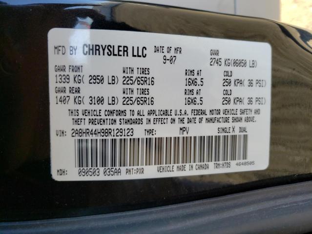 2A8HR44H98R129123 Chrysler Town & Cou 2008. Фото: 9