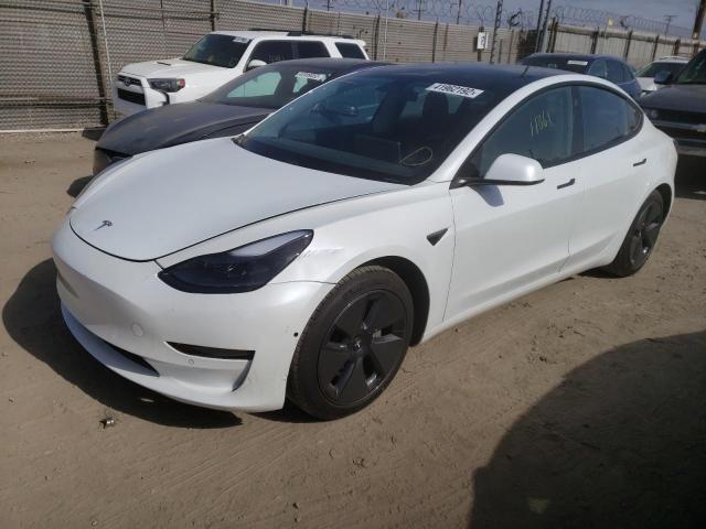 5YJ3E1EA5MF867746 Tesla Model 3 2021. Фото: 1