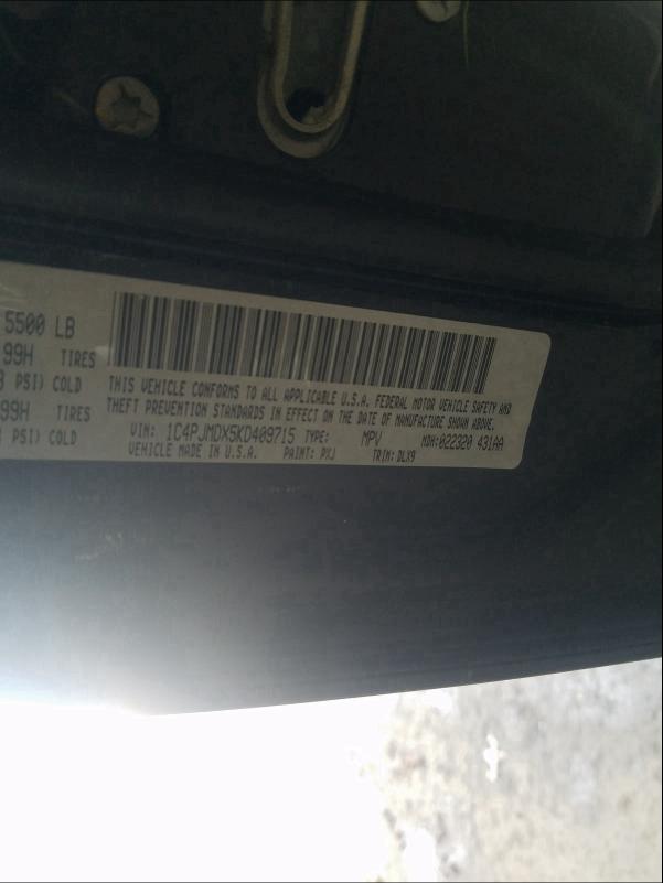 2019 JEEP CHEROKEE L 1C4PJMDX5KD409715