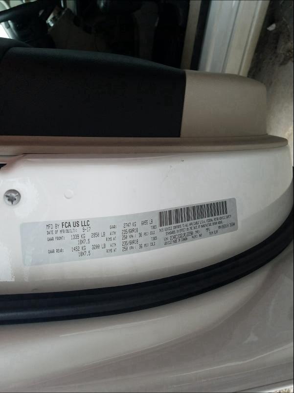 2C4RC1EG2JR122280 2018 CHRYSLER PACIFICA TOURING L PLUS