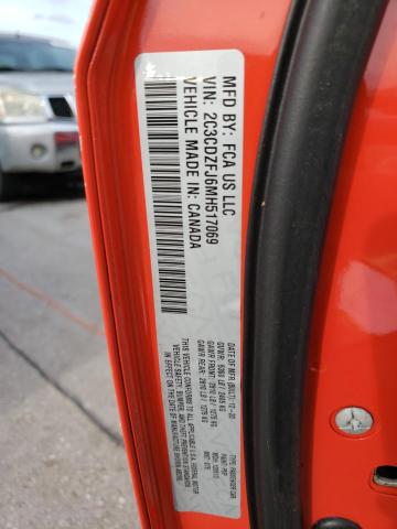 2021 DODGE CHALLENGER 2C3CDZFJ6MH517069