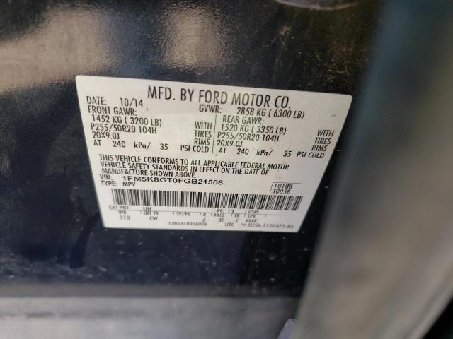 2015 FORD EXPLORER S 1FM5K8GT0FGB21508