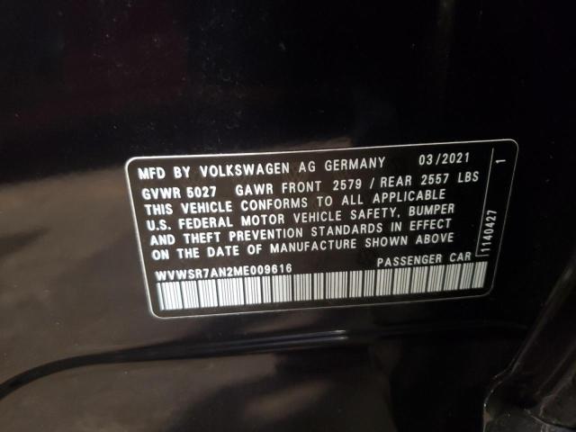 2021 VOLKSWAGEN ARTEON SEL WVWSR7AN2ME009616
