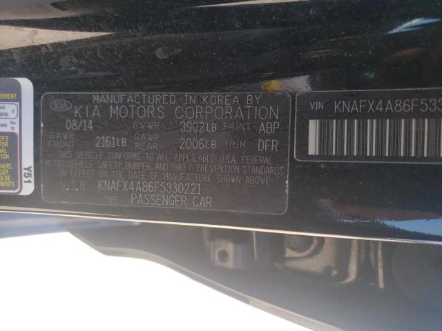KNAFX4A86F5330221 KIA FORTE EX