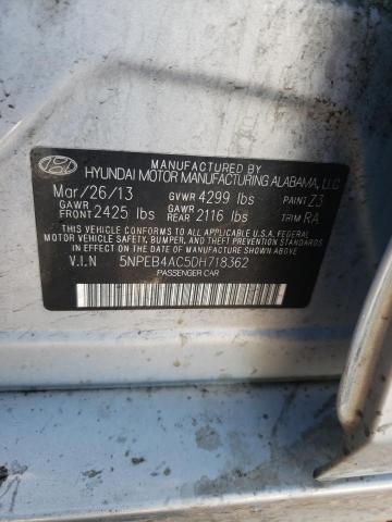5NPEB4AC5DH718362 Hyundai Sonata Gls 2013. Фото: 9