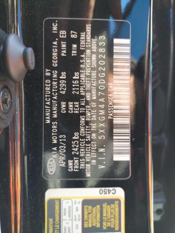 5XXGM4A70DG202833 Kia Optima Lx 2013. Фото: 9