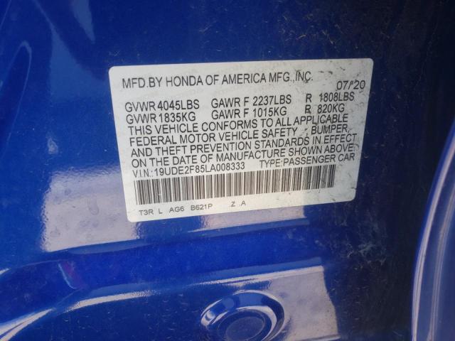 2020 ACURA ILX PREMIU 19UDE2F85LA008333
