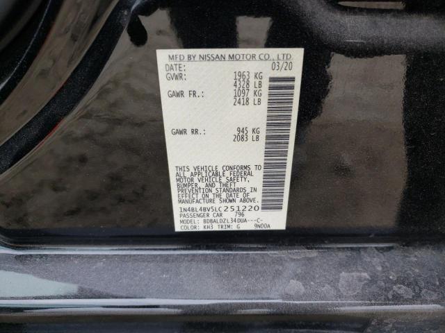 1N4BL4BV5LC251220 Nissan Altima S 2020. Фото: 9
