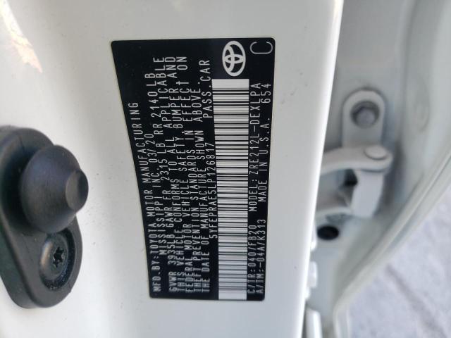2020 TOYOTA COROLLA LE 5YFEPRAE5LP126817