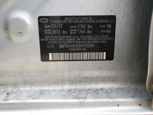 5NPDH4AE6DH370504 Hyundai Elantra Gl 2013. Фото: 9