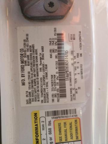 2019 FORD MUSTANG 1FA6P8TH1K5114705