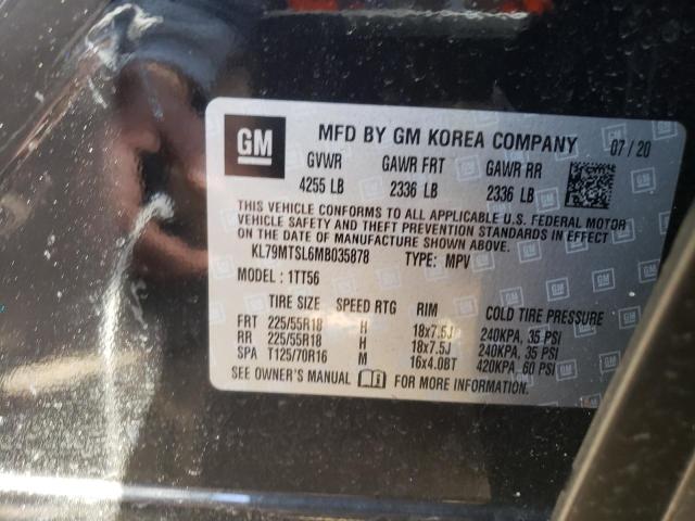 2021 CHEVROLET TRAILBLAZE KL79MTSL6MB035878
