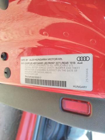 2016 AUDI TT TRUC5AFV4G1003517