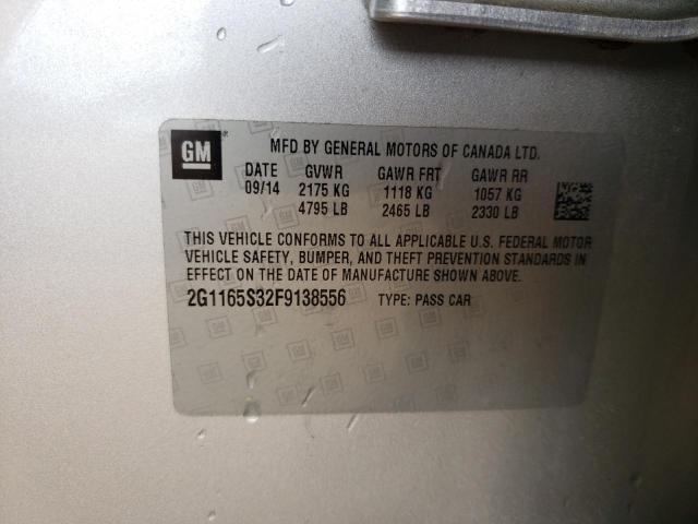 2015 CHEVROLET IMPALA LTZ 2G1165S32F9138556