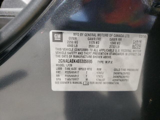 2GNALAEK4E6305695 Chevrolet Equinox Ls 2014. Фото: 9