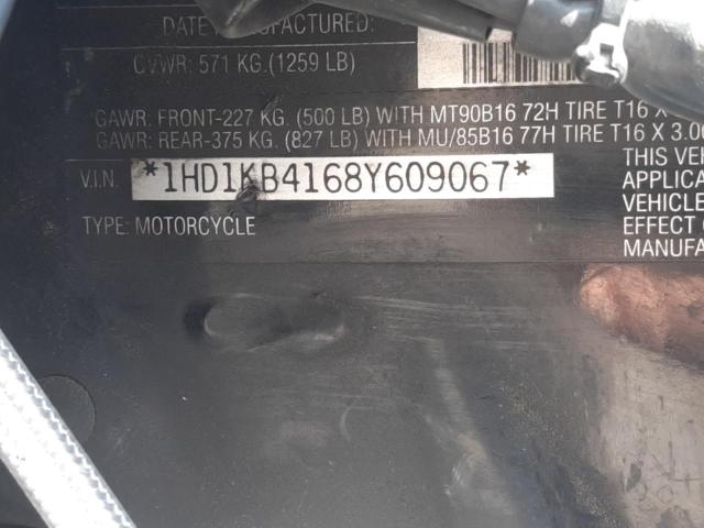 2008 HARLEY-DAVIDSON FLHX 1HD1KB4168Y609067