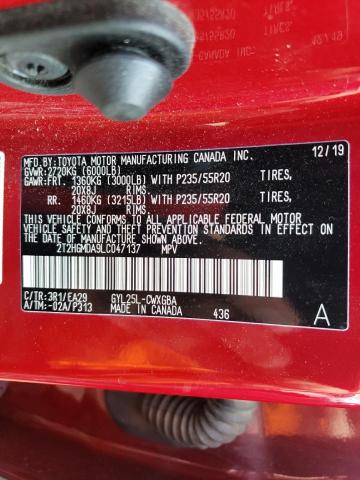 2020 LEXUS RX 450H 2T2HGMDA9LC047137