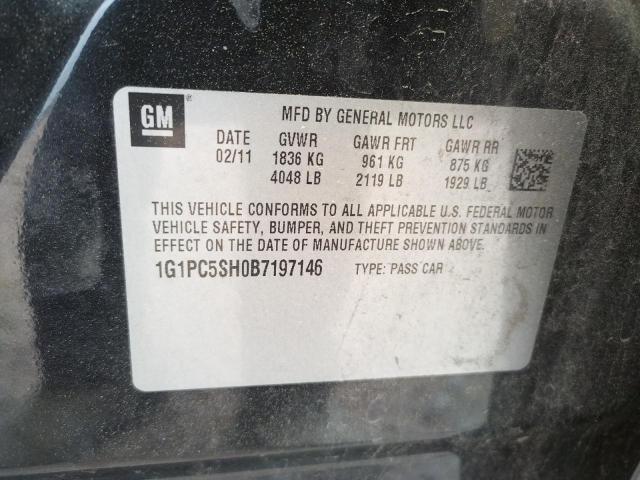 1G1PC5SH0B7197146 Chevrolet Cruze Ls 2011. Фото: 9
