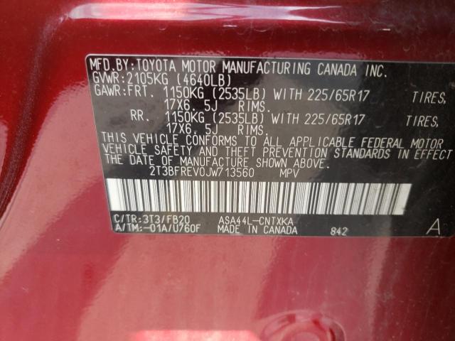 2T3BFREV0JW713560 Toyota Rav4 Le 2018. Фото: 9