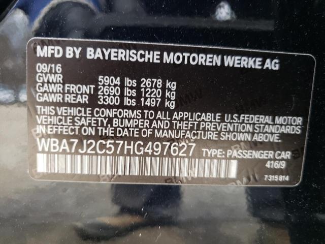 2017 BMW 740 XE WBA7J2C57HG497627