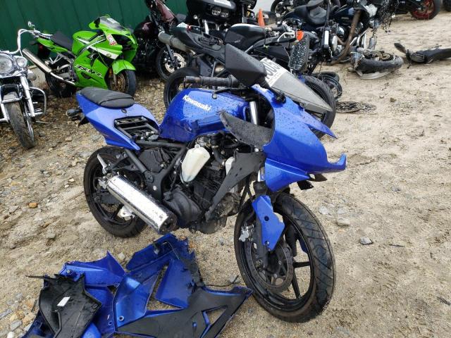 Salvage motorcycles for sale at Candia, NH auction: 2009 Kawasaki EX250 J